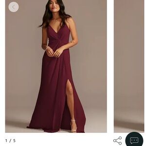 David’s bridal bridesmaids dress